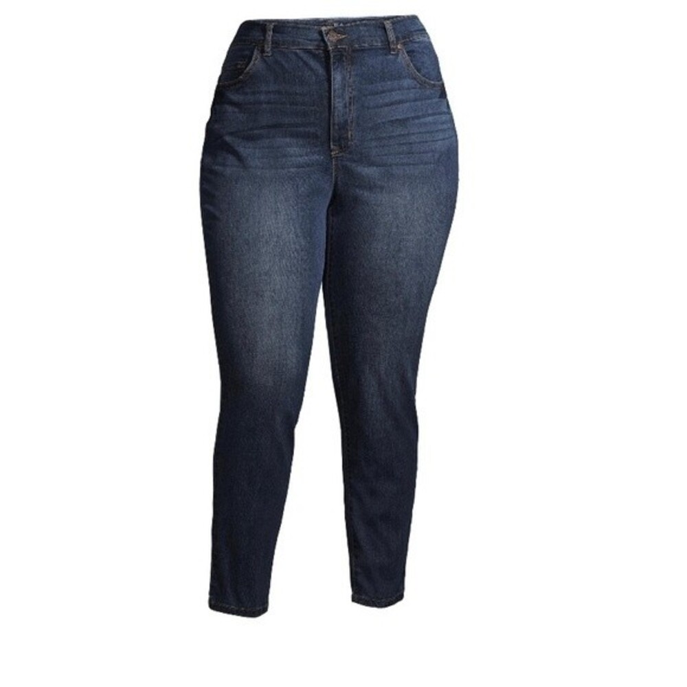 Women’s Plus Size Skinny Jeans Denim Medium Wash Size 16W Tummy Control